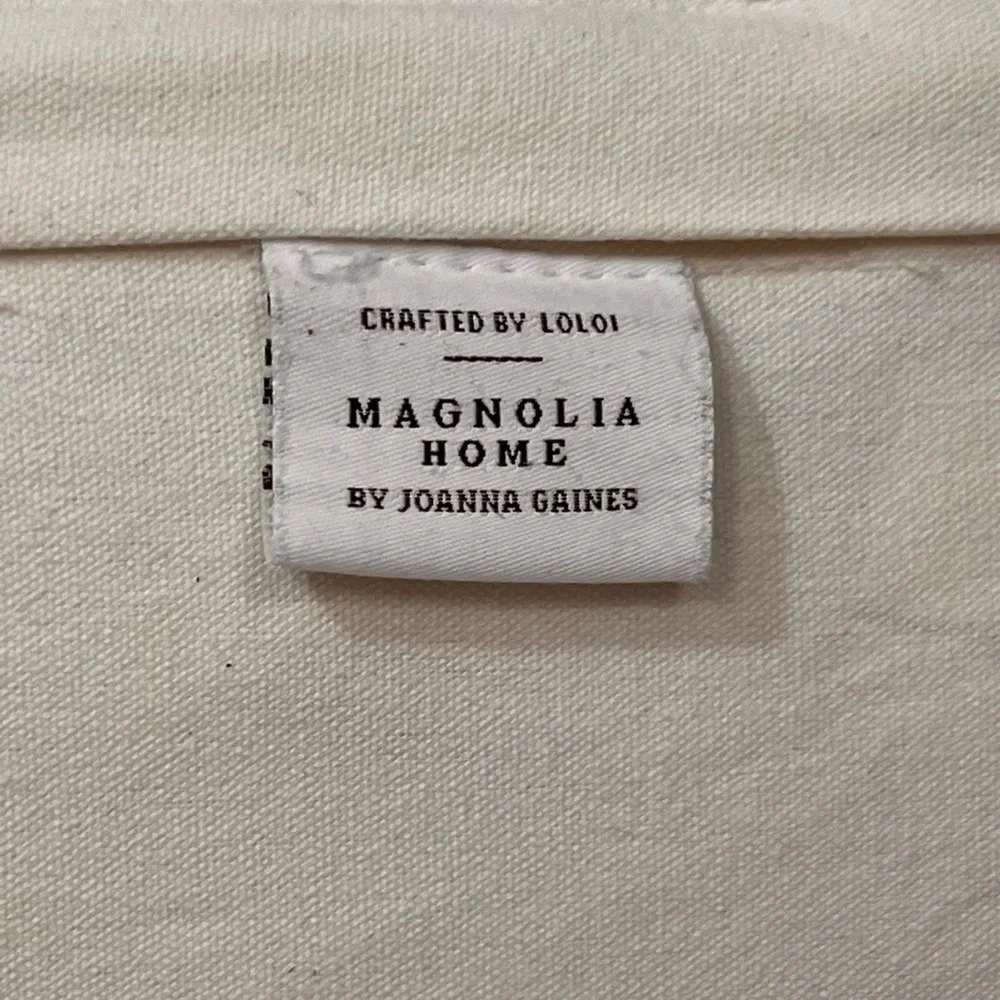 Magnolia Home Joanna Gaines Blue Ivory Wool Blend Loloi Pillow